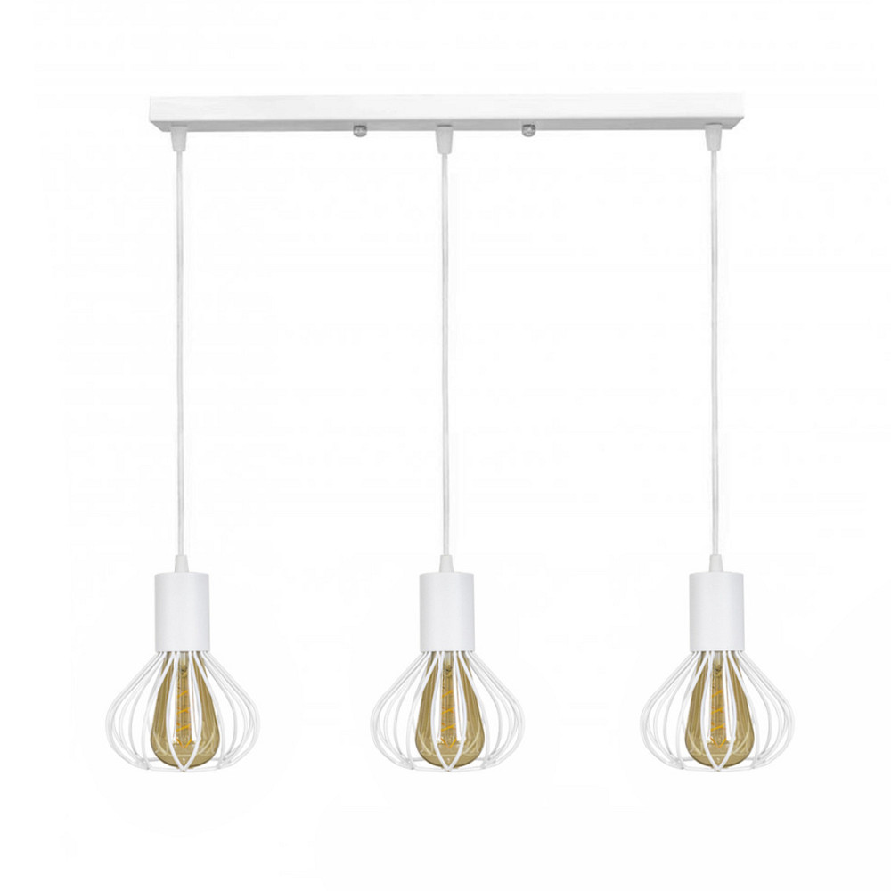 Светильник лофт подвесной Е27-3 Lotus белый NL 1415-3W Одесса - изображение 1