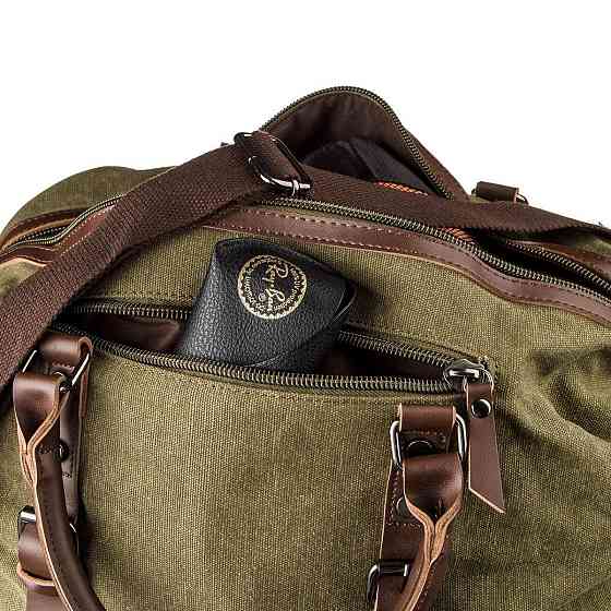 Дорожня сумка текстильна Vintage 20171 Зелена Київ