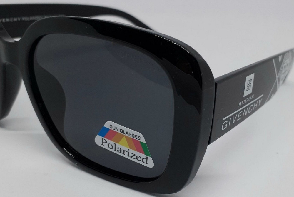 Женские брендовые очки черные с серым логотипом поляризированые. Киев - изображение 6