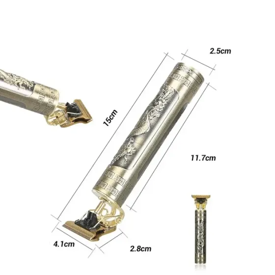 Бездротовий тример для стриження волосся MAXTOP WS-T98-99 із насадками, 5 Вт, 80 хв роботи, ретростиль Одеса