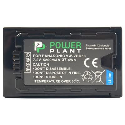 Аккумулятор к фото/видео PowerPlant Panasonic VW-VBD58, 5200mAh (CB970087) Винница - изображение 2