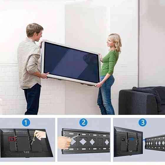 Кронштейн для телевизора до 75кг,26-65