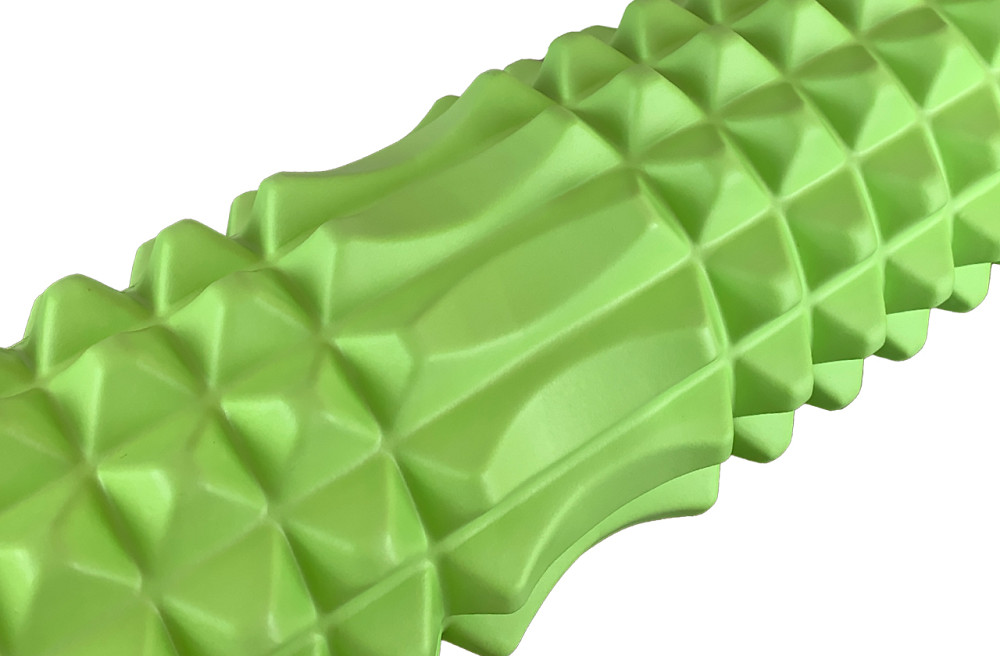 EasyFit Масажний ролик EasyFit Grid Roller 33 см v.1.2 із заглушками з обох сторін (салатовий) Коломыя - изображение 3