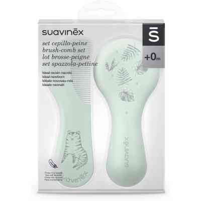 Набір для догляду за дитиною Suavinex гребінців 2 шт зелена (400265/2) Вінниця
