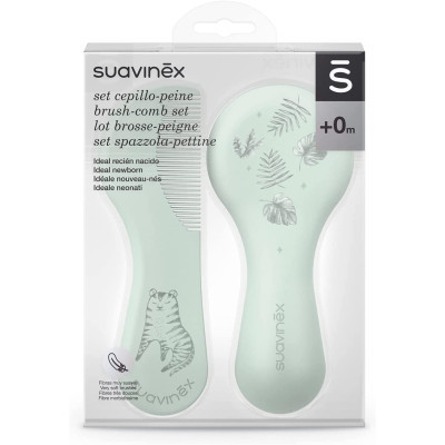 Набор по уходу за ребенком Suavinex расчесок 2 шт зеленая (400265/2) Винница - изображение 2