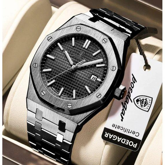 Мужские наручные часы Poedagar Morion (Черные) Винница - изображение 9