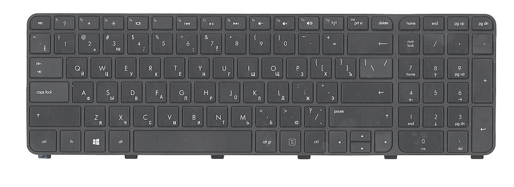 Клавиатура для ноутбука HP Pavilion (DV7-7000) Black, (Black Frame), RU Вінниця - фото 2