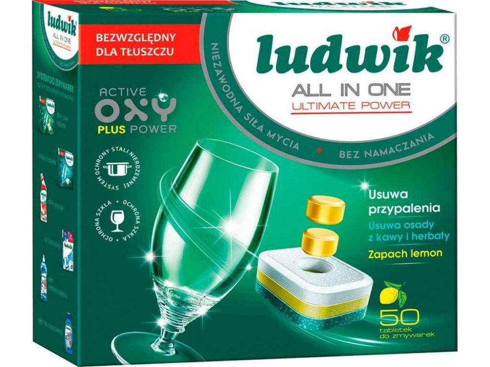 Капсули для посудомийних машин 50шт Profi All in One Лимон ТМ LUDWIK Київ - фото 1