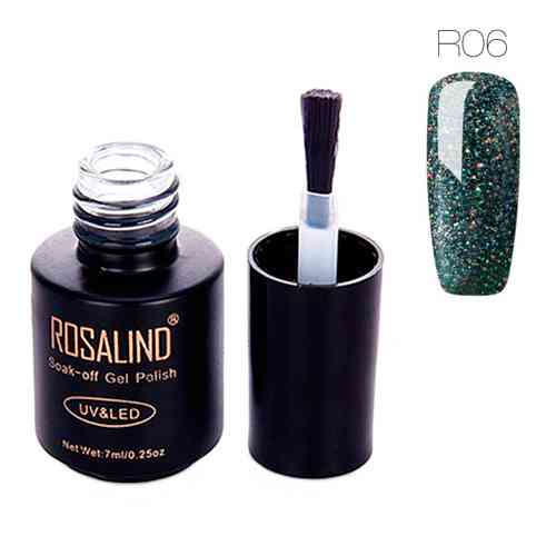 Гель-лак для нігтів манікюру 7мл Rosalind, шиммер, R06 космос Вінниця