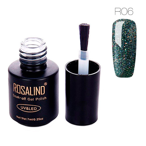 Гель-лак для нігтів манікюру 7мл Rosalind, шиммер, R06 космос Вінниця - фото 1