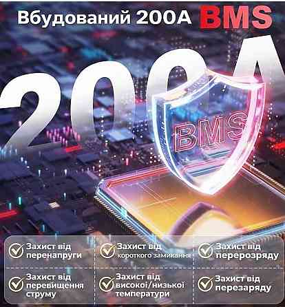 Акумулятор LiFePO4 12 V 300 Ah BMS, для резервного живлення. Харків