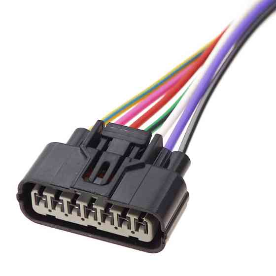 Електричний з'єднувач із дротом, 7-контактний Чорний, Пластик, Київ