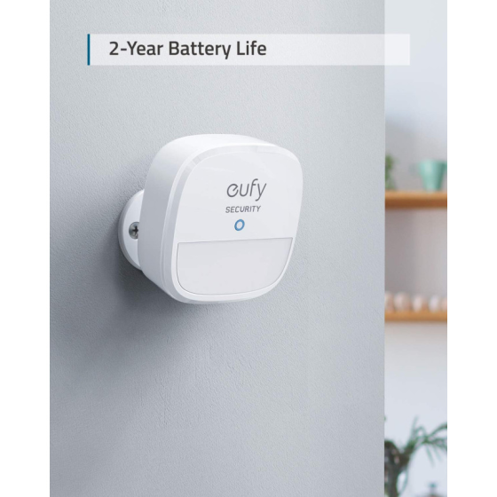 Датчик руху Eufy Security Motion Sensor Alarm, бездротовий, сповіщення на смартфон, HomeBase, білий Київ