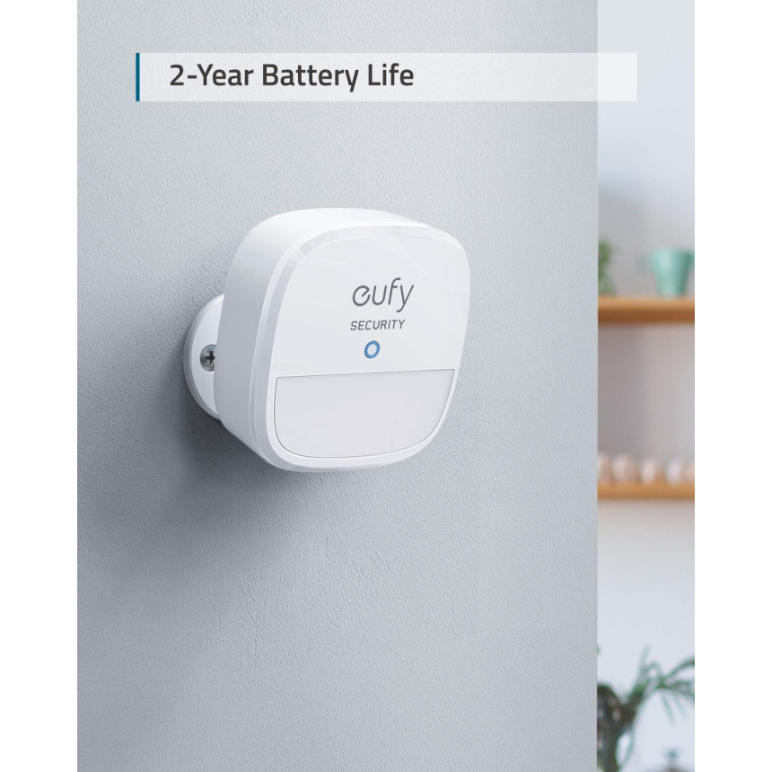 Датчик руху Eufy Security Motion Sensor Alarm, бездротовий, сповіщення на смартфон, HomeBase, білий Київ - фото 5