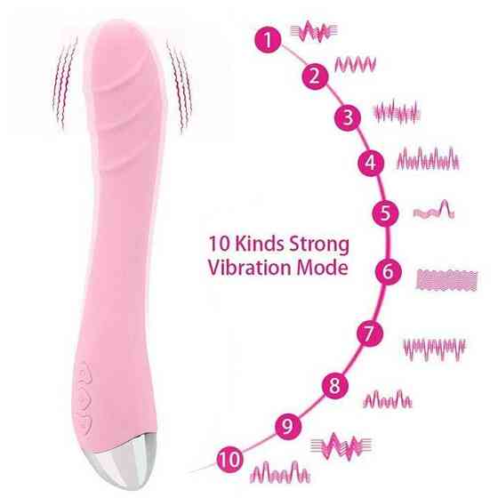 Вібратор Silver Fox для стимуляції точки G USB - Рожевий — Вібратори Вінниця