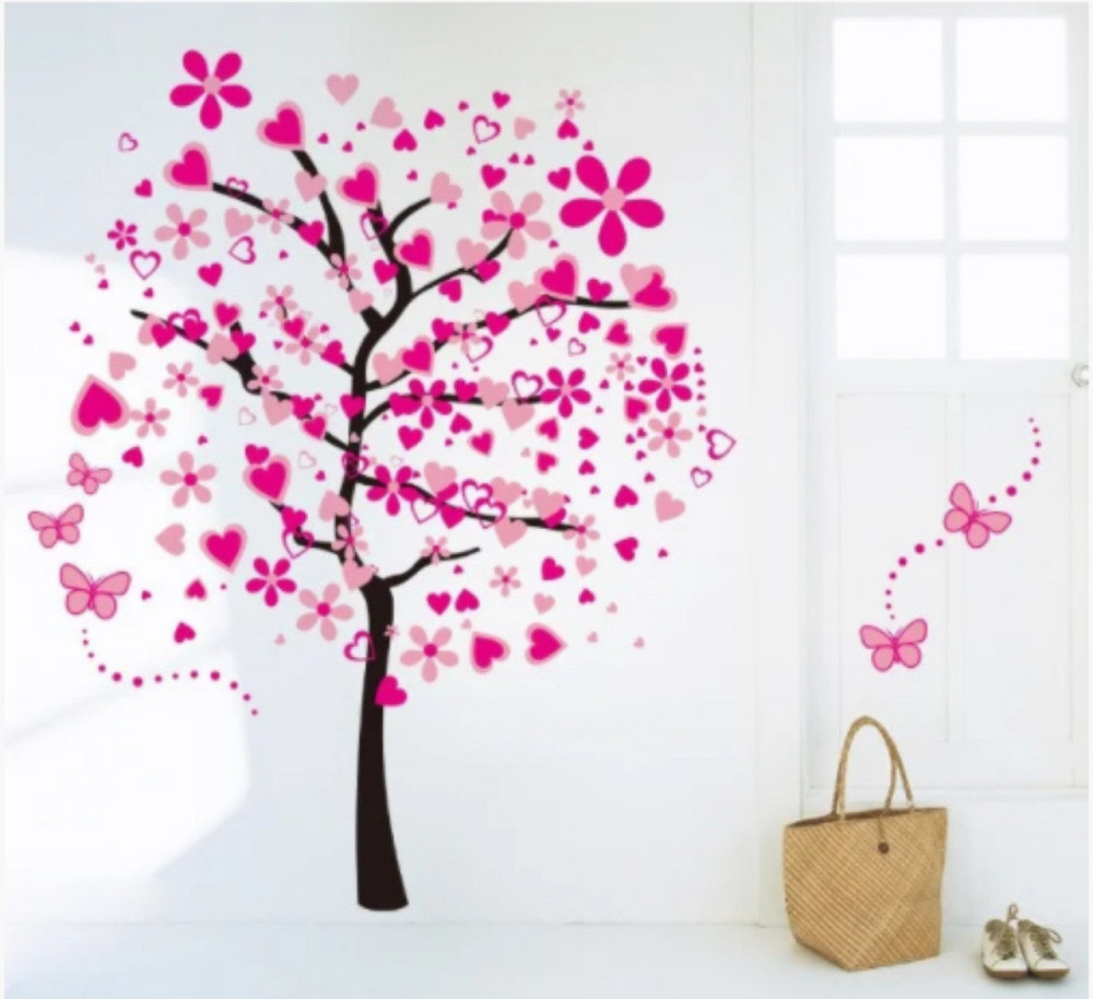 Интерьерная наклейка Дерево и сердечки Киев - изображение 6