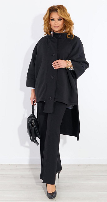 Теплий асиметричний кардиган Київ - фото 3