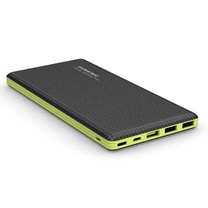 Зовнішній акумулятор Power Bank Pineng PN-962 20000mAh (Чорний із жовтим) Вінниця - фото 1