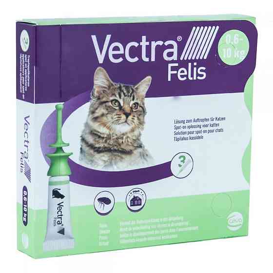 Vectra Феліс (Вектра Феліс) для кішок 0.6 - 10 кг (1 піпетка 0,9 мл), Ceva Франція Вінниця
