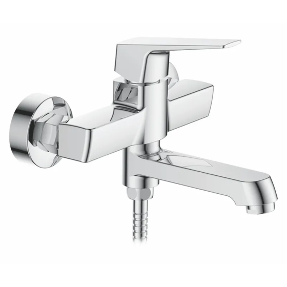 Змішувач для ванни з коротким виливом Ibergrif IBIZA M13107 (LL2011) зручний дизайн Харків