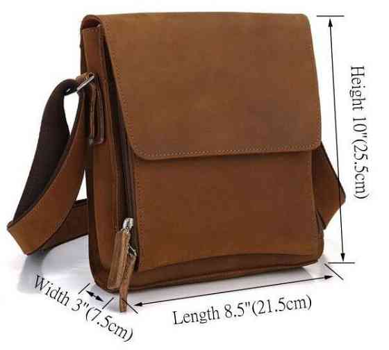 Сумка чоловіча Vintage 14159 з вінтажній шкіри Коричнева Київ