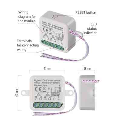 Модуль управління розумним будинком EMOS H5110 Smart Motor Control ZigBee 3.0 Dual-Channel (H5110) Вінниця