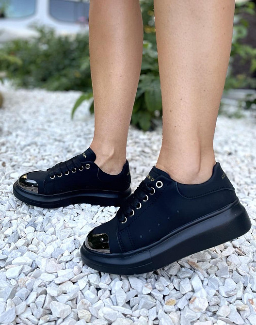 Veagia Кроссовки женские VEAGIA черные эко-шкіра 36р.-22.5см.( -1) Коломия - фото 7