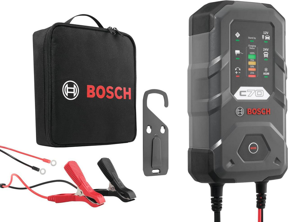 Зарядний пристрій для акумуляторів Bosch C70 12/24V 10A (0189911070) Харків - фото 1