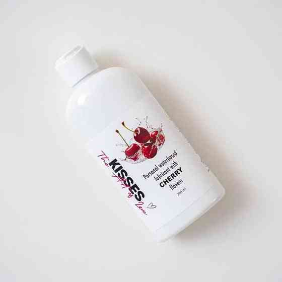 Лубрикант на водній основі Kisses Вишня 200 мл. – Інтимне мастило Вінниця