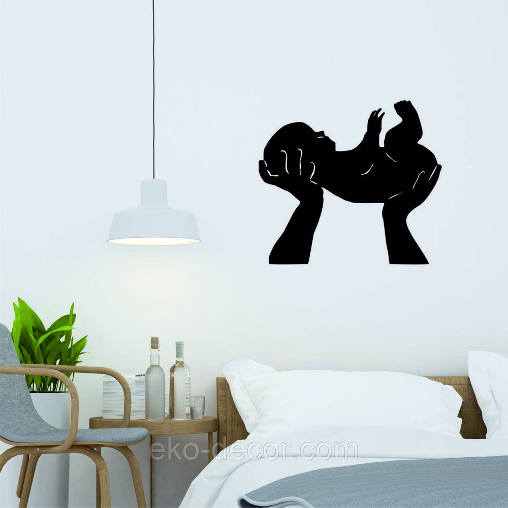 Декоративное настенное Панно «Дитя», Декор на стену 110*98 см, Черный Киев - изображение 4