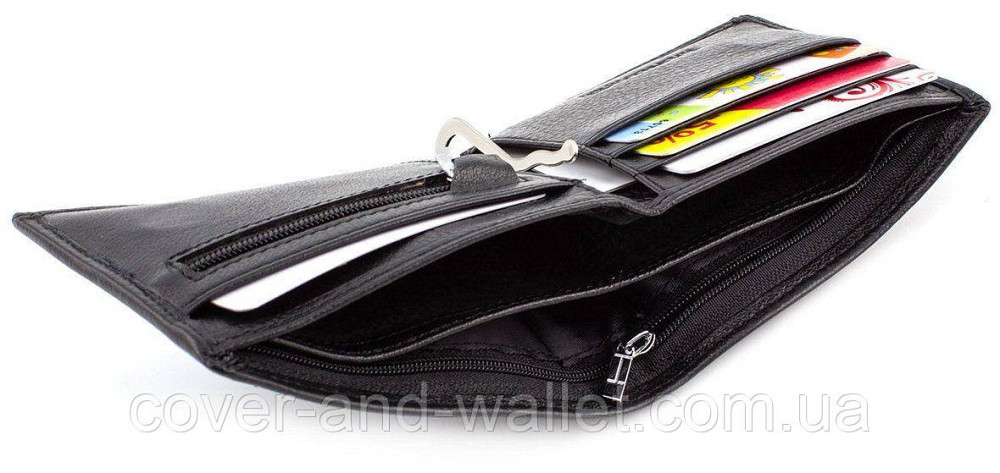 Мужской кожаный кошелек с зажимом на магнитной застежке ST 8 A Киев - изображение 8