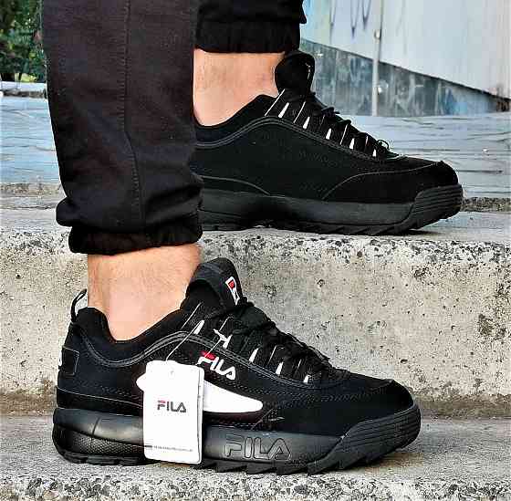 Кроссовки FILA Disruptor Черные Фила Мужские (размеры: 43,44,45) Днепр