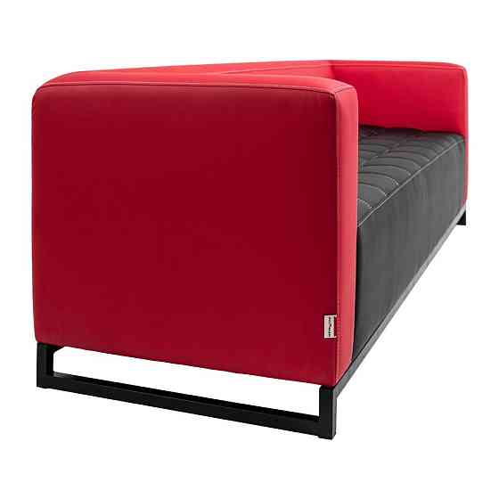 Диван Richman Space трійка широка на металокаркасі 210*76*76H Червоно-чорний Київ