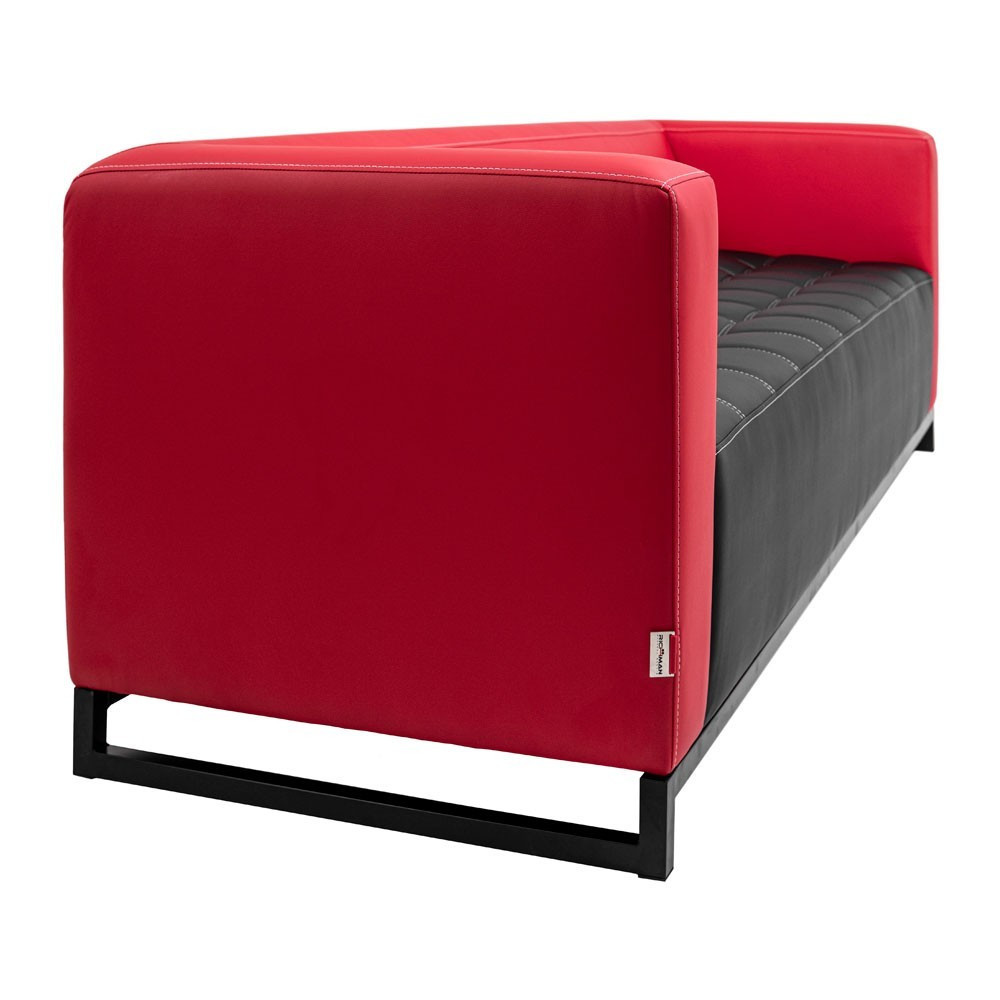 Диван Richman Space трійка широка на металокаркасі 210*76*76H Червоно-чорний Київ - фото 3