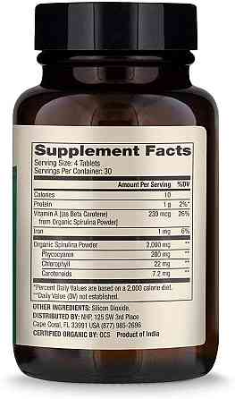 Спіруліна Dr. Mercola Spirulina 2000 мг 120 таб Київ