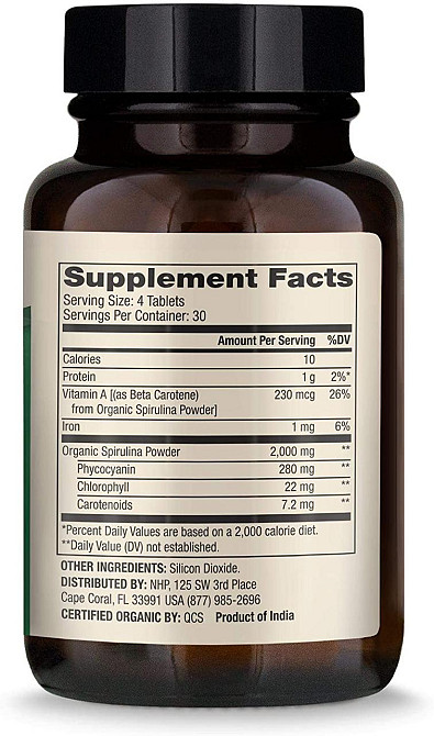 Спіруліна Dr. Mercola Spirulina 2000 мг 120 таб Київ - фото 2