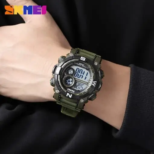 Чоловічий наручний кварцовий годинник Skmei 1887 (Зелений) Вінниця