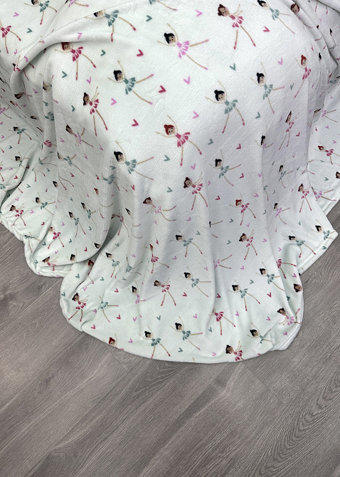 Плед-покривало Decorator WellSoft Dancer 150х210 см з принтом "Балерини" (87-186) Київ - фото 7