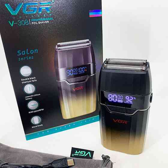 Мужская влагостойкая электробритва VGR V-308, Аккумуляторная машинка для стрижки, Бритвы электрические BH-62 Львов