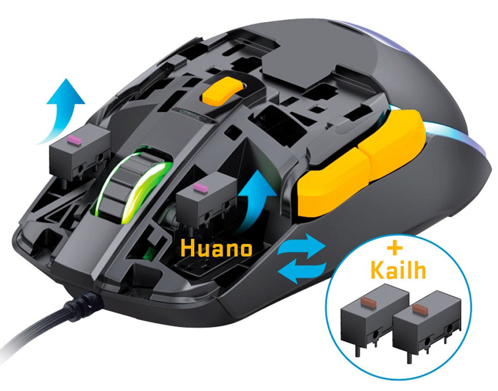 Мышь компьютерная Yenkee YMS 3600BK MARKSMAN Gaming Mouse (7090580) Киев - изображение 5