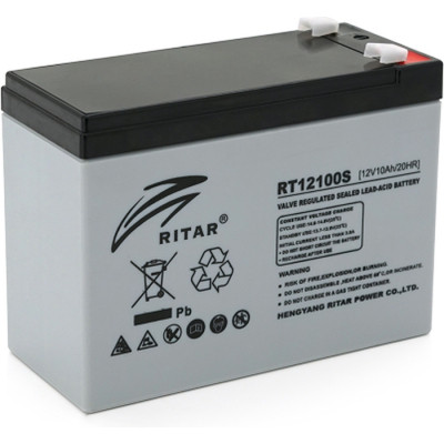 Батарея к ИБП Ritar AGM RT12100S, 12V-10Ah (RT12100S) Винница - изображение 1