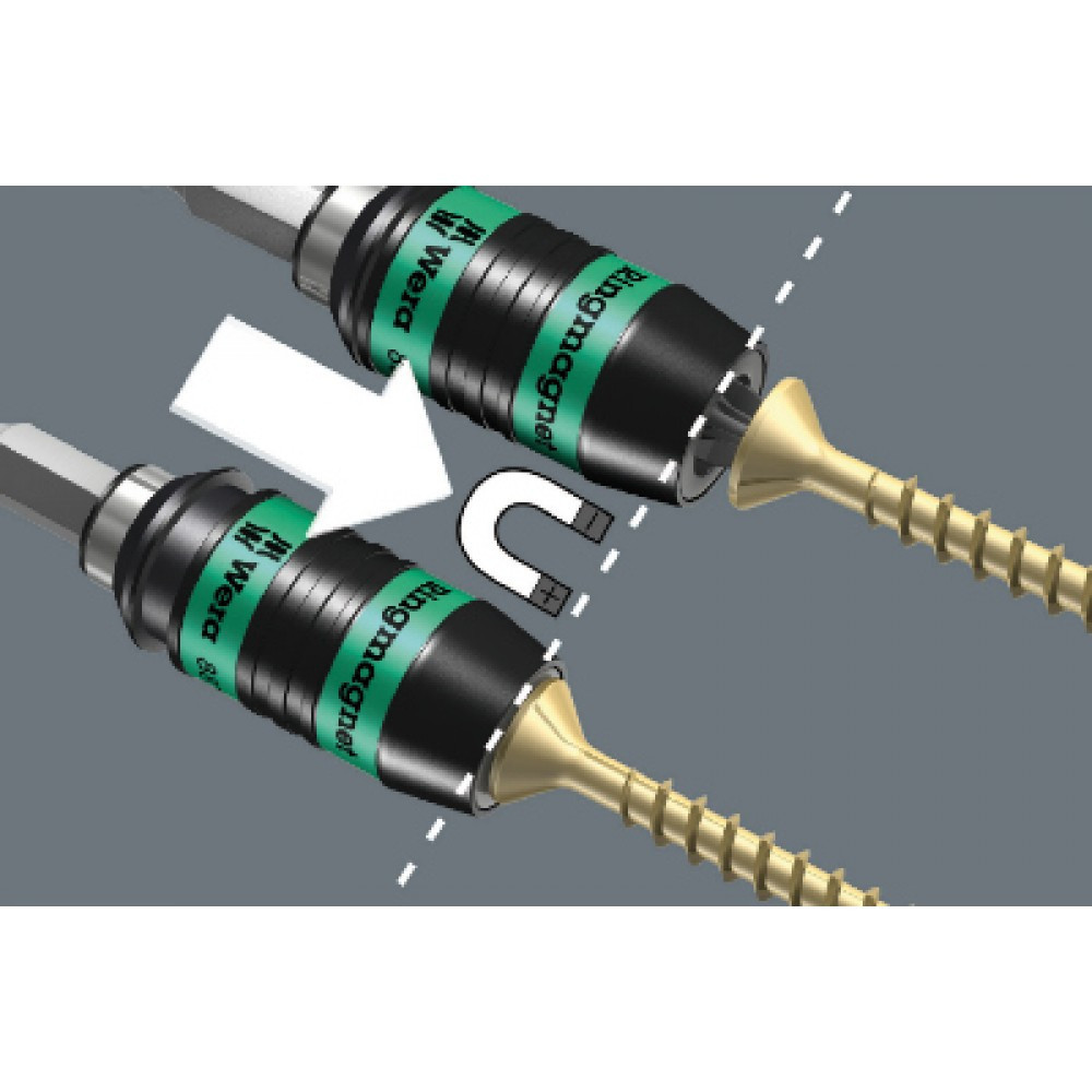 Тримач для швидкої зміни біт і свердел із фіксатором Wera Rapidaptor 887/4 RR 05052490001 Одеса - фото 3