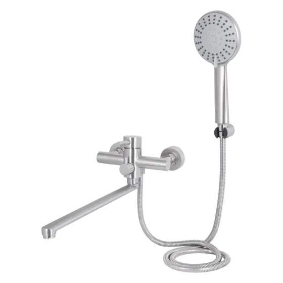 Змішувач для ванни Lidz (NKS) 12 32 005-1 New Nickel (k35) з душовим гарнітуром Київ