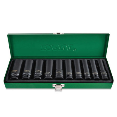 Набор головок Toptul дюймовых ударных длинных 1/2