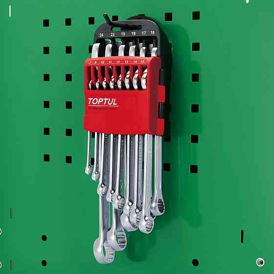 Набір ключів комбінованих 7-24 мм 14ед. на холдері (червоний) TOPTUL GSAB1402 Одеса