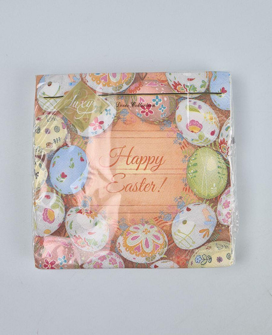 Салфетки бумажнае пасхальнае (ЗЗхЗЗ, 18шт)