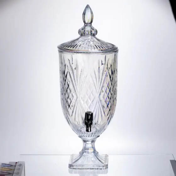 Лимонадниця Crystal Trinity 5 літрів із краном для мохіто-сока напоїв HP-19-303 Коломия