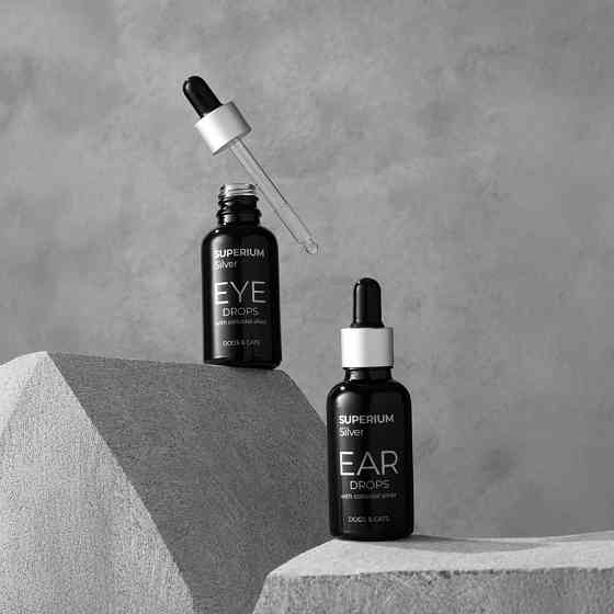 СУПЕРІУМ Сільвер краплі вушні з колоїдним сріблом для котів та собак, 30 мл Коломия