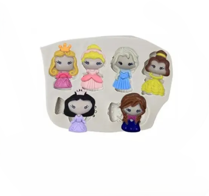 Молд силиконовый Куклы 89 на 61 мм серый Киев - изображение 1