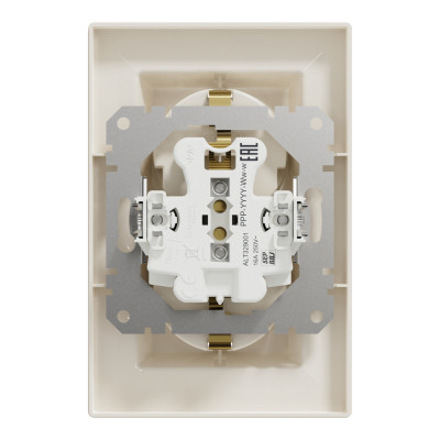 Розетка Schneider Electric ASFORA с заземлением двойная крем 16А (EPH9900123) Винница - изображение 8